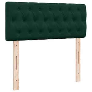 Osmanská postel s matrací & LED tmavě zelená 120x190cm samet - obrázek 10
