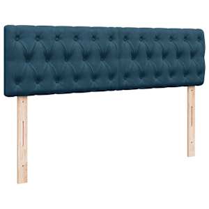 Osmanský rám postele s matrací tmavě modrá 140x190cm samet - obrázek 8