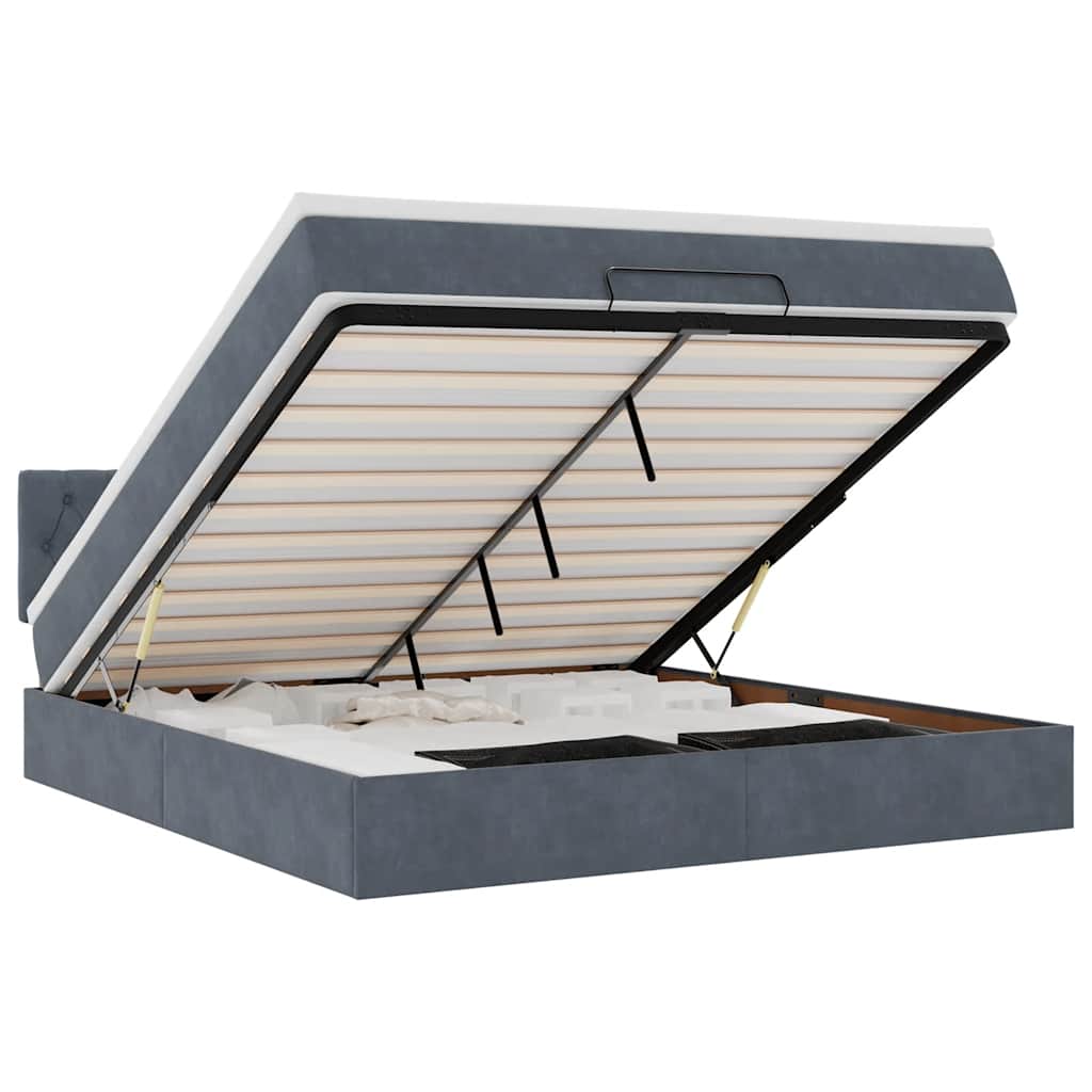 vidaXL     & LEDs   180x200cm Velvet