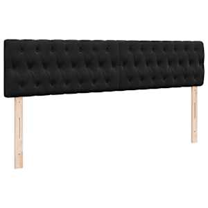 Osmanský rám postele s matrací černý 200x200cm samet - obrázek 8