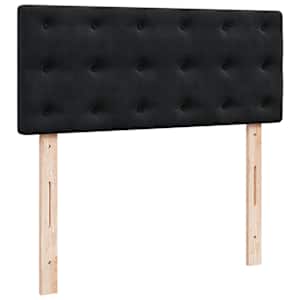 Osmanská postel s matrací & LED černá 120x190cm samet - obrázek 9