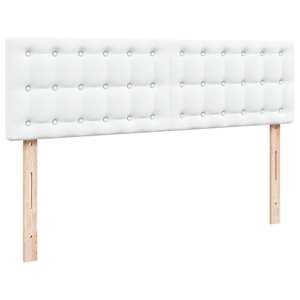 Osmanský rám postele s matrací bílý 160x200cm umělá kůže - obrázek 10