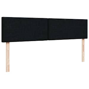 Osmanský rám postele s matrací černá 160x200cm textil - obrázek 10