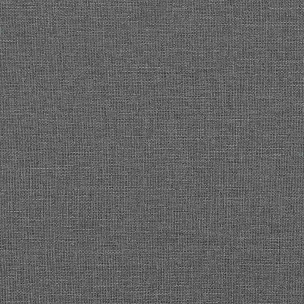 Osmanský rám postele s matrací tmavě šedý 200x200cm textil - obrázek 17
