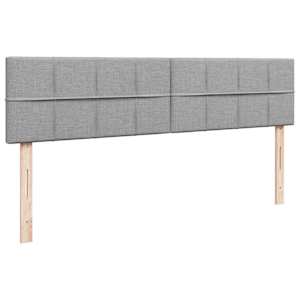 Osmanský rám postele s matrací světle šedá 180x200cm textil - obrázek 10