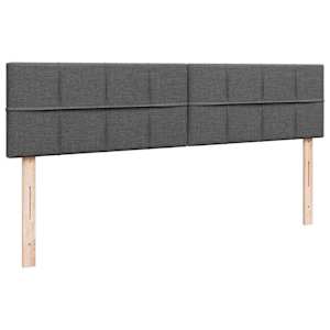 Osmanský rám postele s matrací tmavě šedá 180x200cm textil - obrázek 10