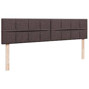 Osmanský rám postele s matrací tmavě hnědá 200x200cm textil - obrázek 10
