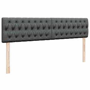 Osmanský rám postele s matrací tmavě šedá 180x200cm textil - obrázek 10