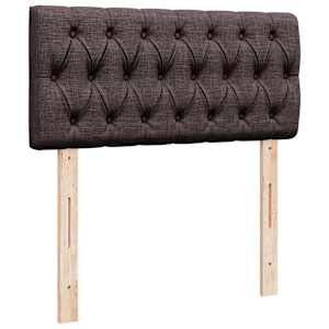 Osmanský rám postele s matrací tmavě hnědá 200x200cm textil - obrázek 10