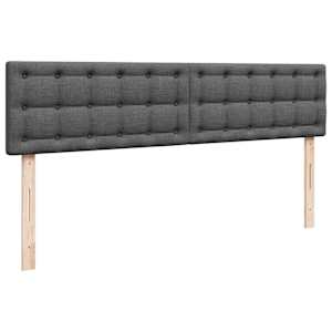 Osmanský rám postele s matrací tmavě šedá 180x200cm textil - obrázek 10