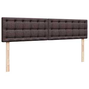 Osmanský rám postele s matrací tmavě hnědá 180x200cm textil - obrázek 10