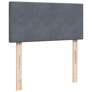Osmanský rám postele s matrací tmavě šedý 200x200cm samet - obrázek 10