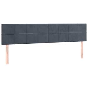 Osmanský rám postele s matracíes tmavě šedá 180x200cm samet - obrázek 10