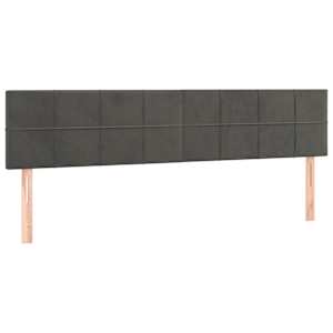 Osmanský rám postele s matrací tmavě šedý 200x200cm samet - obrázek 10