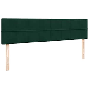 Osmanský rám postele s matrací tmavě zelená 200x200cm samet - obrázek 10