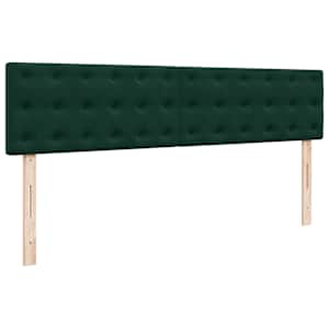 Osmanský rám postele s matracíes tmavě šedá 180x200cm samet - obrázek 10