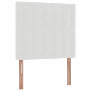 Osmanský postel s matrací bílý 80x200cm umělá kůže - obrázek 9