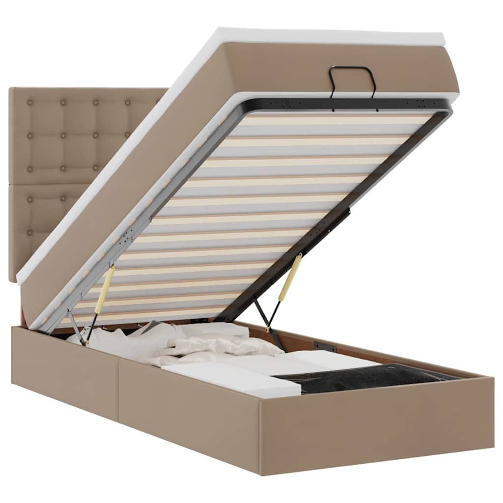 vidaXL     Cappucino 90x190cm Faux Leather