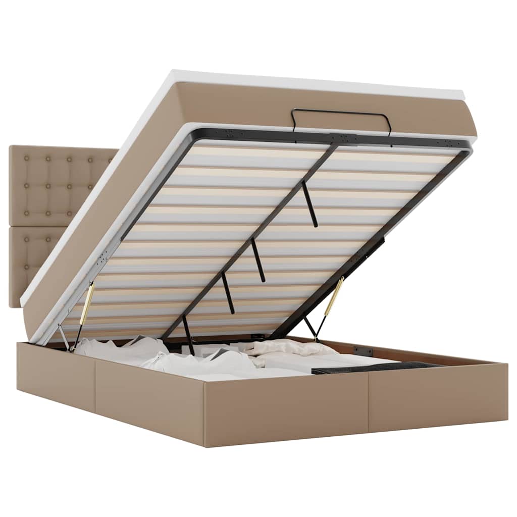 vidaXL     Cappucino 140x190cm Faux Leather