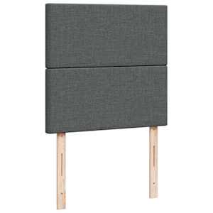 Osmanský rám postele s matrací tmavě šedá 100x200cm textil - obrázek 9