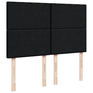Osmanský rám postele s matrací černá 140x190cm textil - obrázek 9