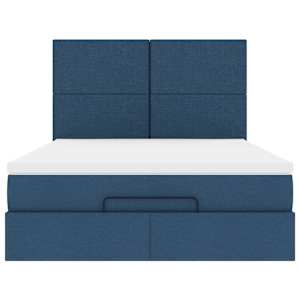 Osmanský rám postele s matrací Blue 140x190cm textil - obrázek 7