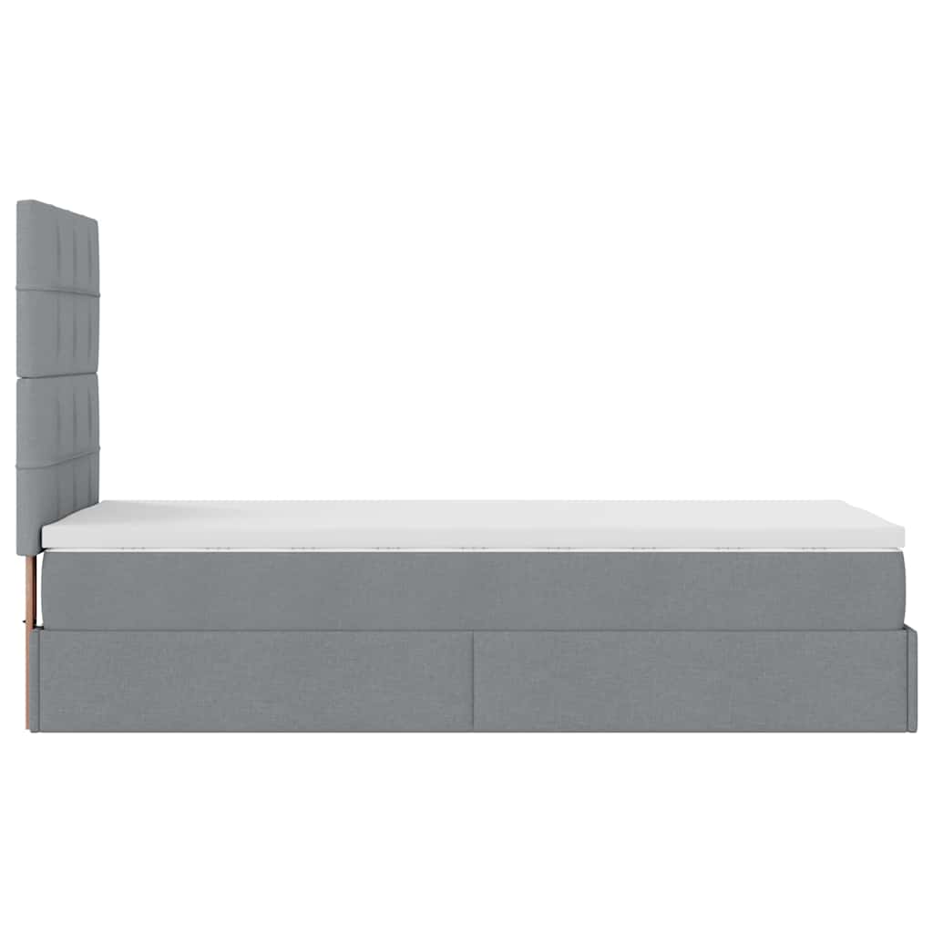 Cadre de lit ottoman avec matelas noir 80x200 cm tissu cadre de lit achats vidaXL
