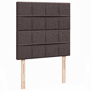 Osmanský postel s matrací tmavě šedá 100x200 cm textil - obrázek 9