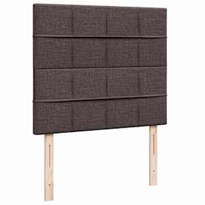 Osmanský rám postele s matrací tmavě hnědá 120x190cm textil - obrázek 9