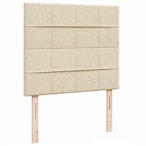 Osmanský rám postele s matrací krémová 120x190cm textil - obrázek 9