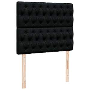 Osmanský rám postele s matrací černá 120x200cm textil - obrázek 9