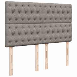Osmanský rám postele s matrací taupe 140x190cm textil - obrázek 9