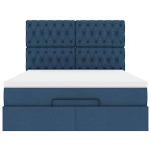 Osmanský rám postele s matrací Blue 140x190cm textil - obrázek 7