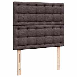 Osmanský rám postele s matrací tmavě hnědá 120x190cm textil - obrázek 9