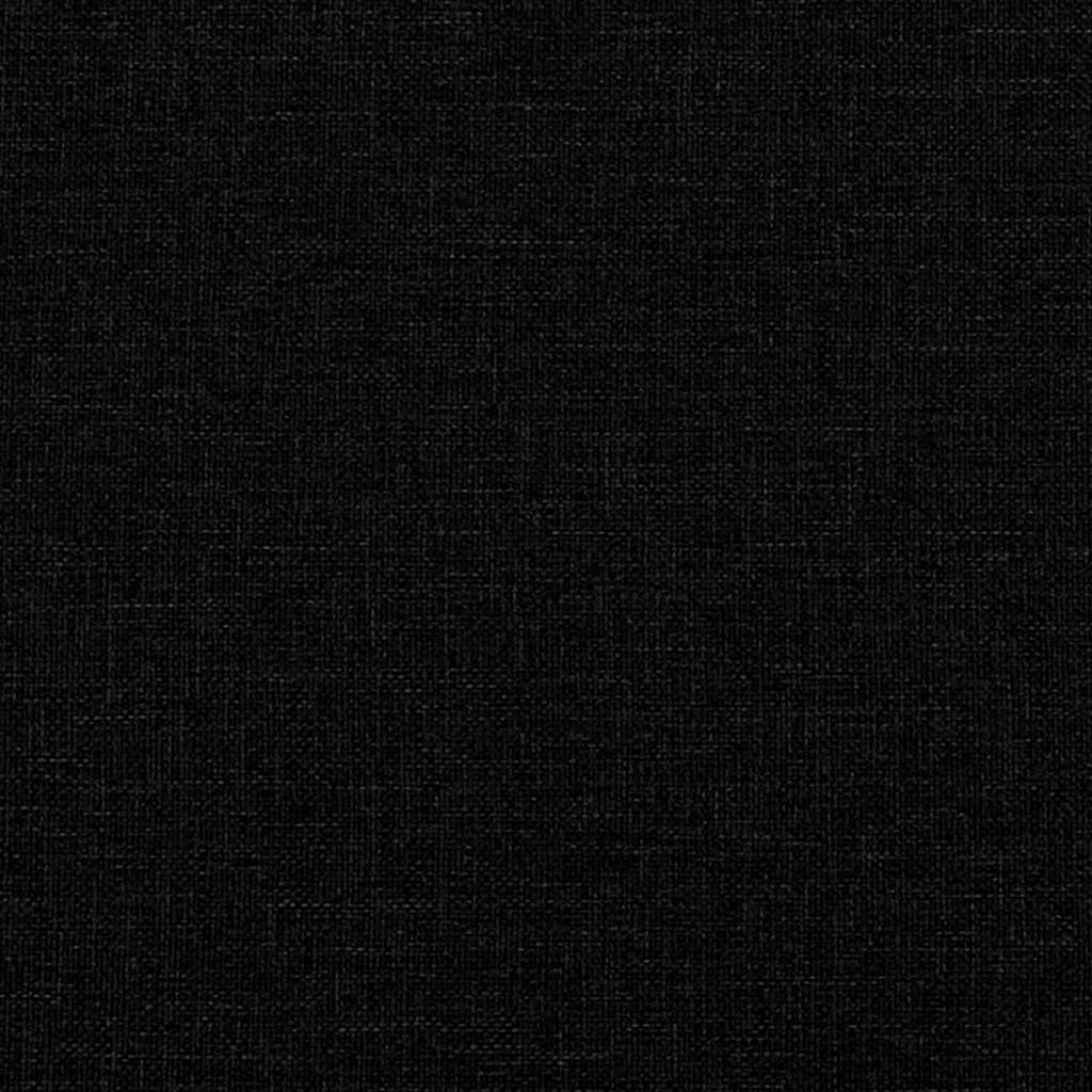 Osmanský rám postele s matrací černá 140x200cm textil - obrázek 15