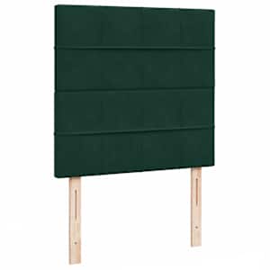 Osmanský rám postele s matracemi tmavě zelené 100x200cm samet - obrázek 12