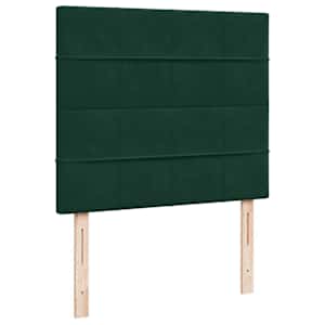Osmanský rám postele s matracemi tmavě zelené 120x190 cm samet - obrázek 12