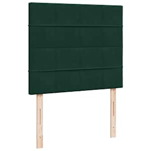 Osmanský rám postele s matracemi tmavě zelená 120x200cm samet - obrázek 12