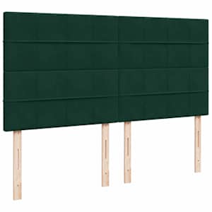 Osmanský rám postele s matracíes tmavě šedá 180x200cm samet - obrázek 12
