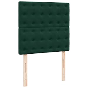 Osmanský rám postele s matracemi tmavě šedá 90x200cm samet - obrázek 12