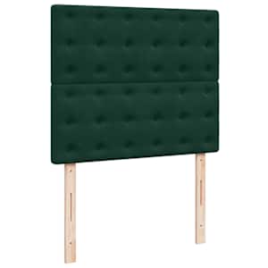 Osmanský rám postele s matracemi tmavě zelené 120x190 cm samet - obrázek 12