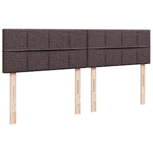 Osmanský rám postele s matrací tmavě hnědá 180x200cm textil - obrázek 12