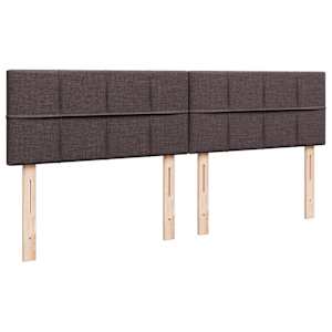 Osmanský rám postele s matrací tmavě hnědá 200x200cm textil - obrázek 12