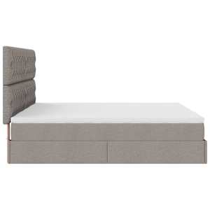 Osmanský rám postele s matrací taupe 180x200cm textil - obrázek 8