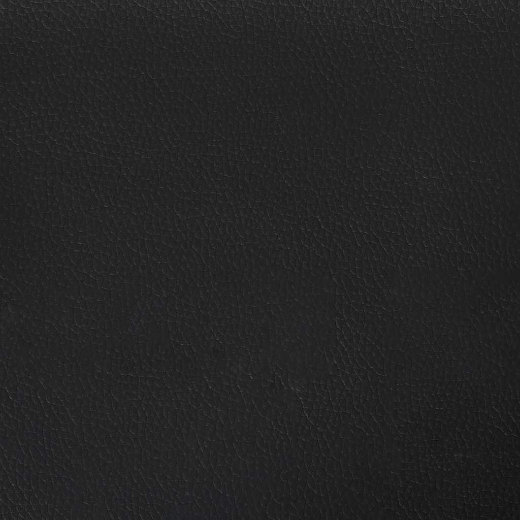 Osmanský rám postele s matrací černá 140x200cm umělá kůže - obrázek 17