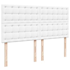 Osmanský rám postele s matrací bílý 180x200cm umělá kůže - obrázek 10