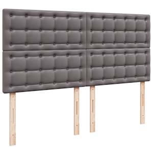 Osmanský rám postele s matrací šedá 180x200cm umělá kůže - obrázek 10