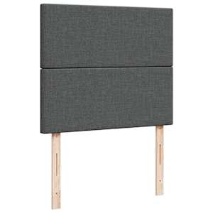 Osmanský rám postele s matrací tmavě šedá 120x200cm textil - obrázek 10