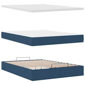 Osmanský rám postele s matrací Blue 140x190cm textil - obrázek 9