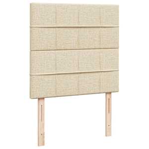 Osmanský rám postele s matrací krémově 100x200cm textil - obrázek 10